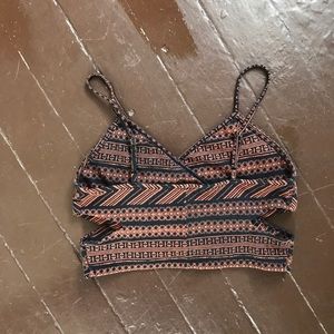Tribal crop top